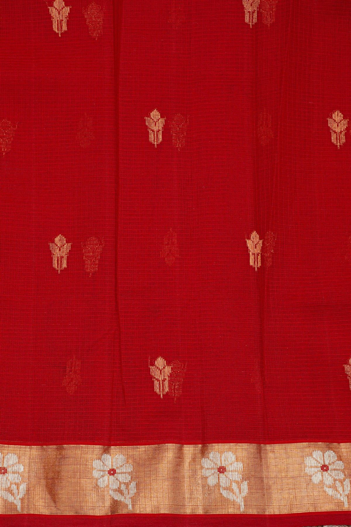 Zari Kota Off White Saree