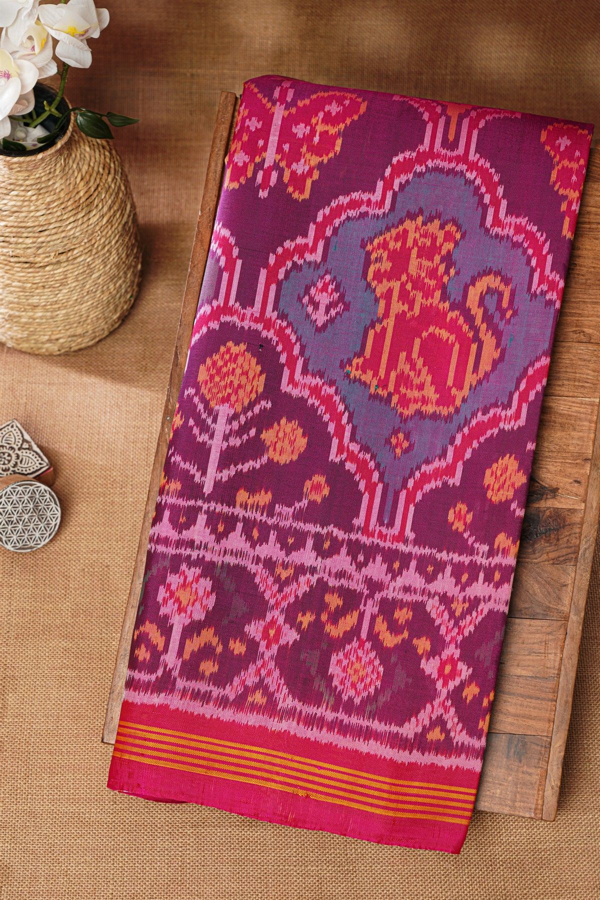 Patola Silk Multicolour Saree