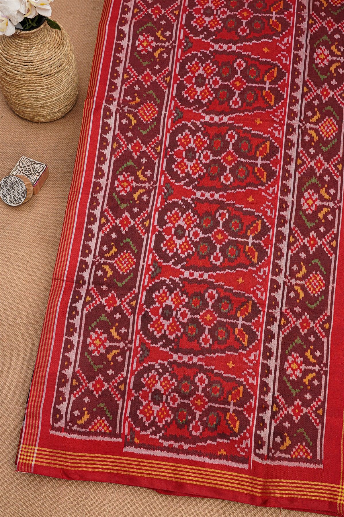 Patola Silk Yellow Saree