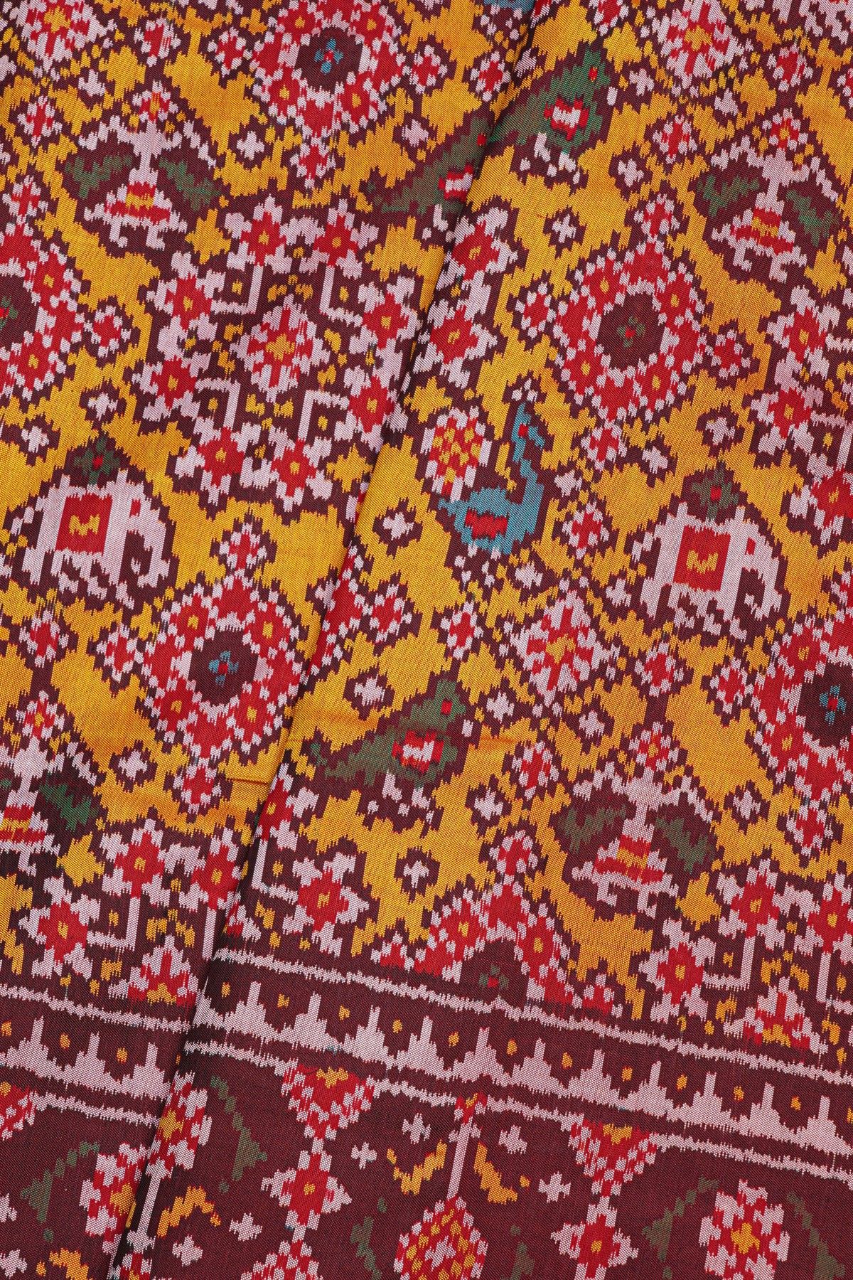 Patola Silk Yellow Saree