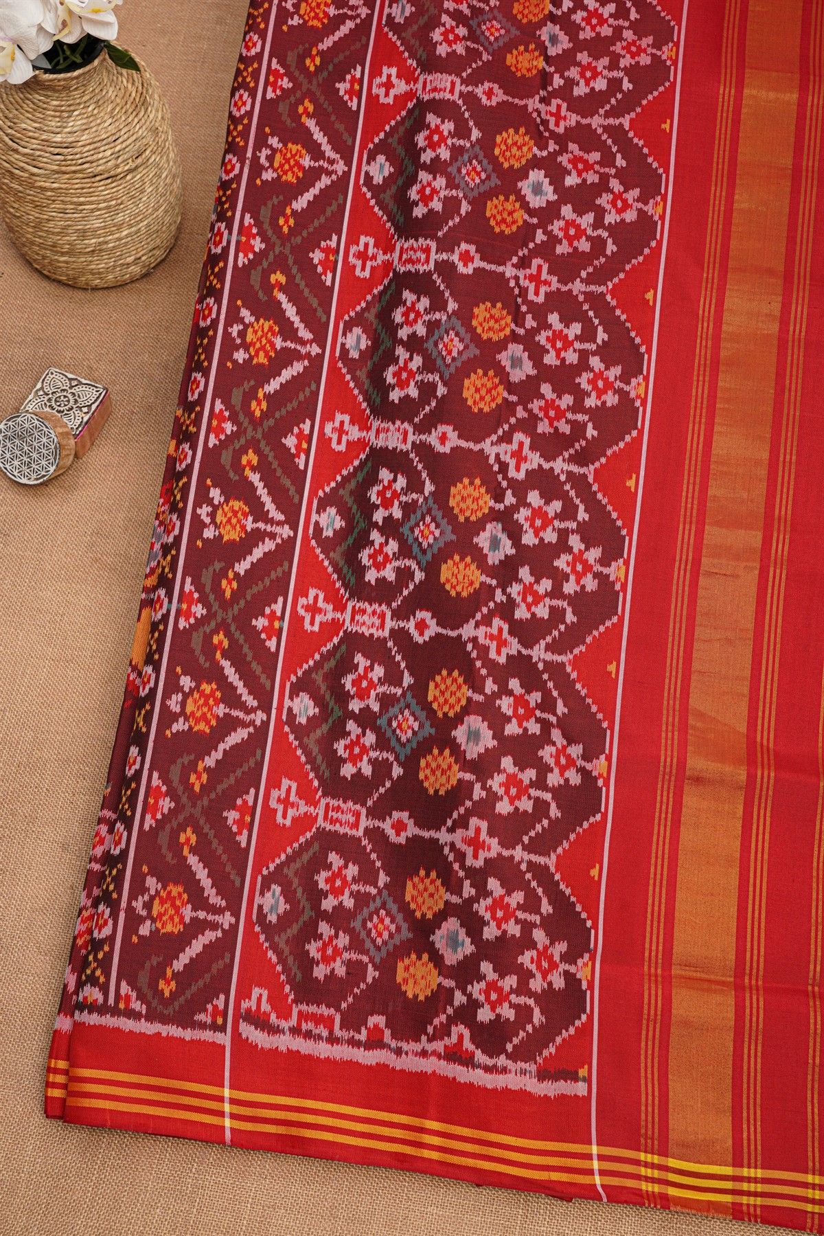 Patola Silk Multicolour Saree