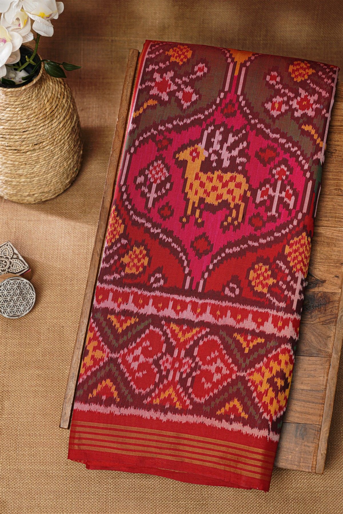 Patola Silk Multicolour Saree