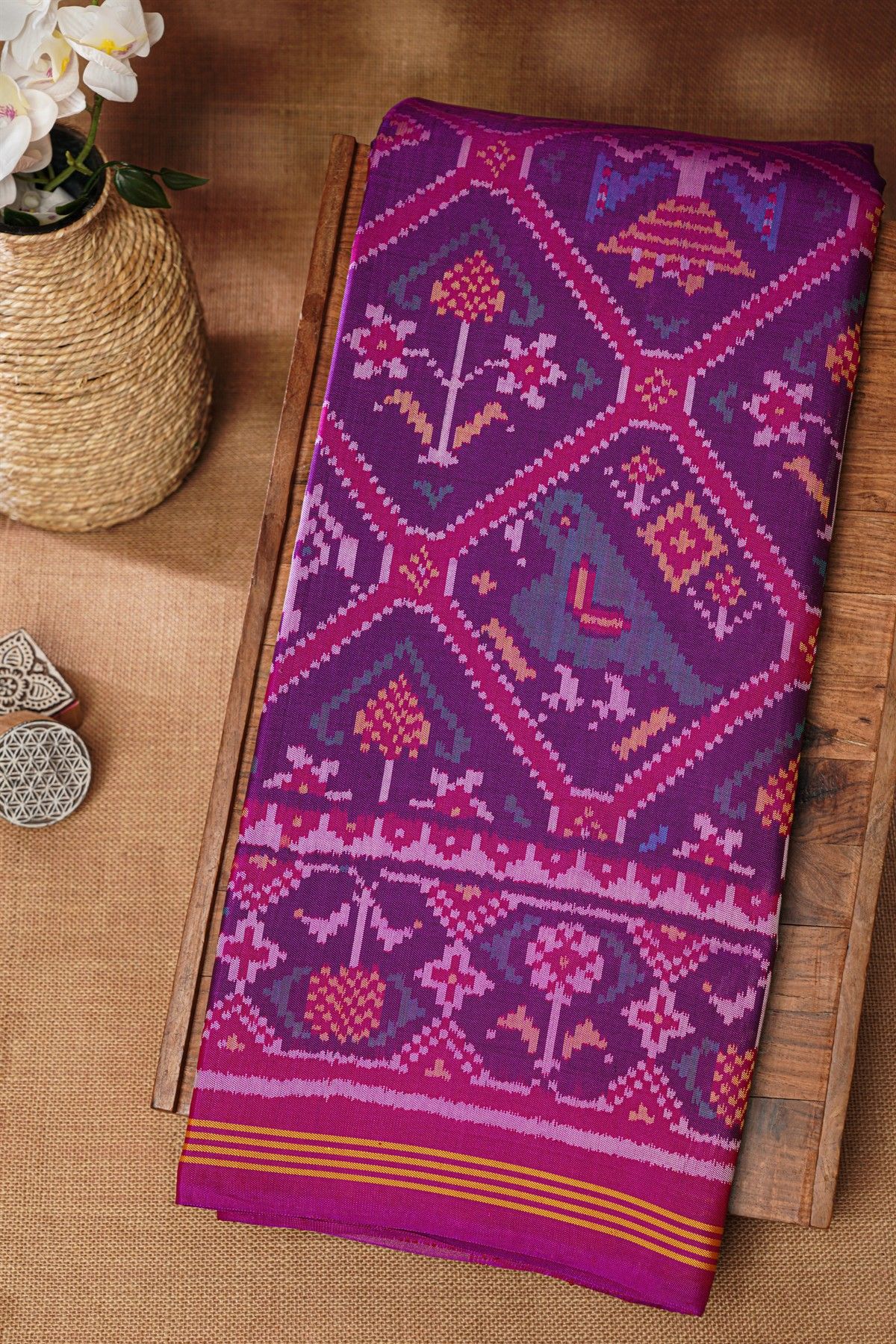 Patola Silk Purple Saree