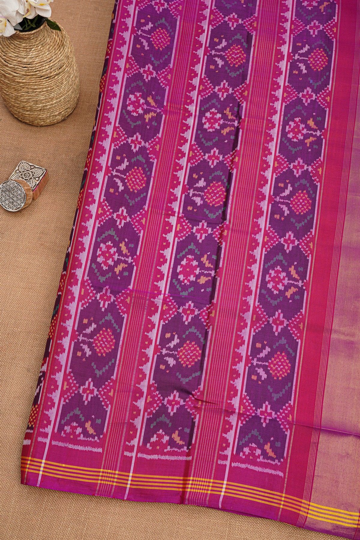Patola Silk Purple Saree