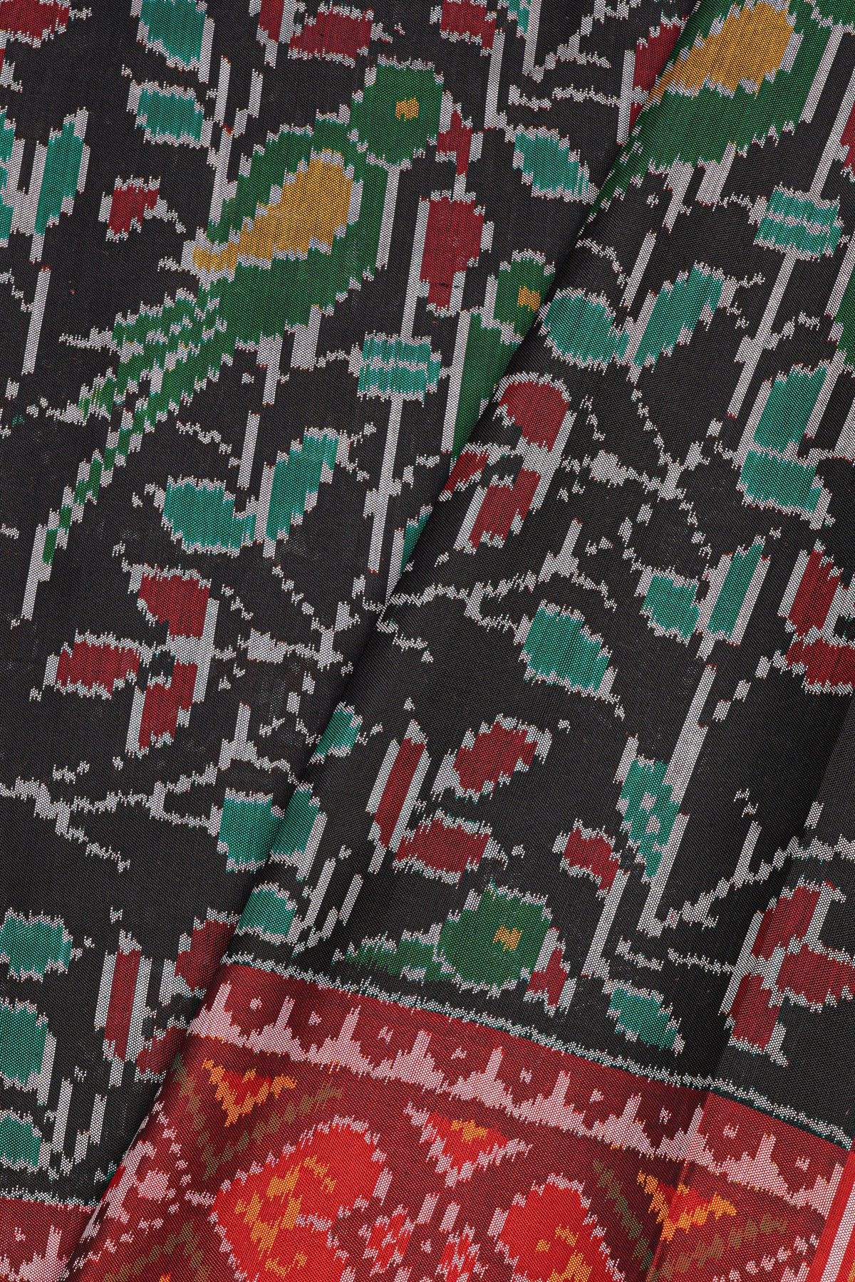 Patola Silk Black Saree