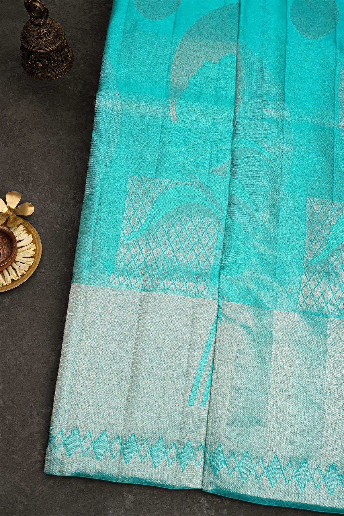 Kancheepuram Silk Sky Blue Saree