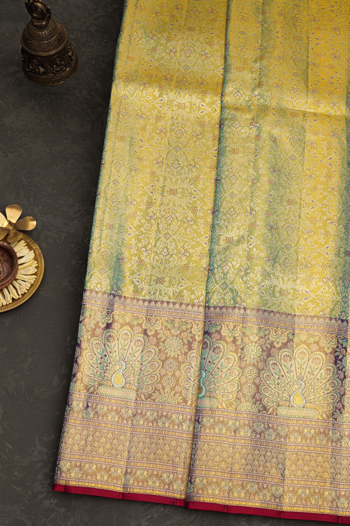 Kancheepuram Silk Dual Colour Saree