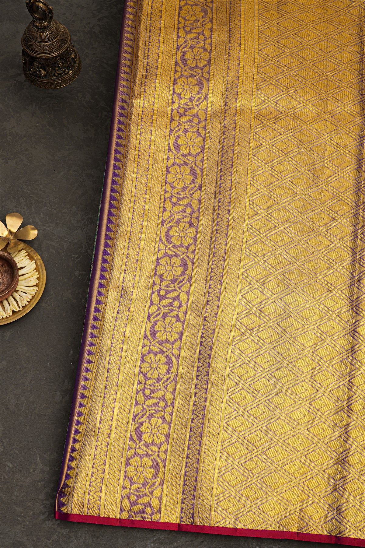 Kancheepuram Silk Dual Colour Saree