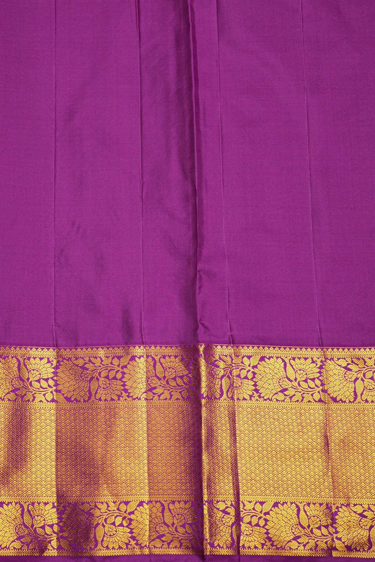 Kancheepuram Silk Yellow Saree