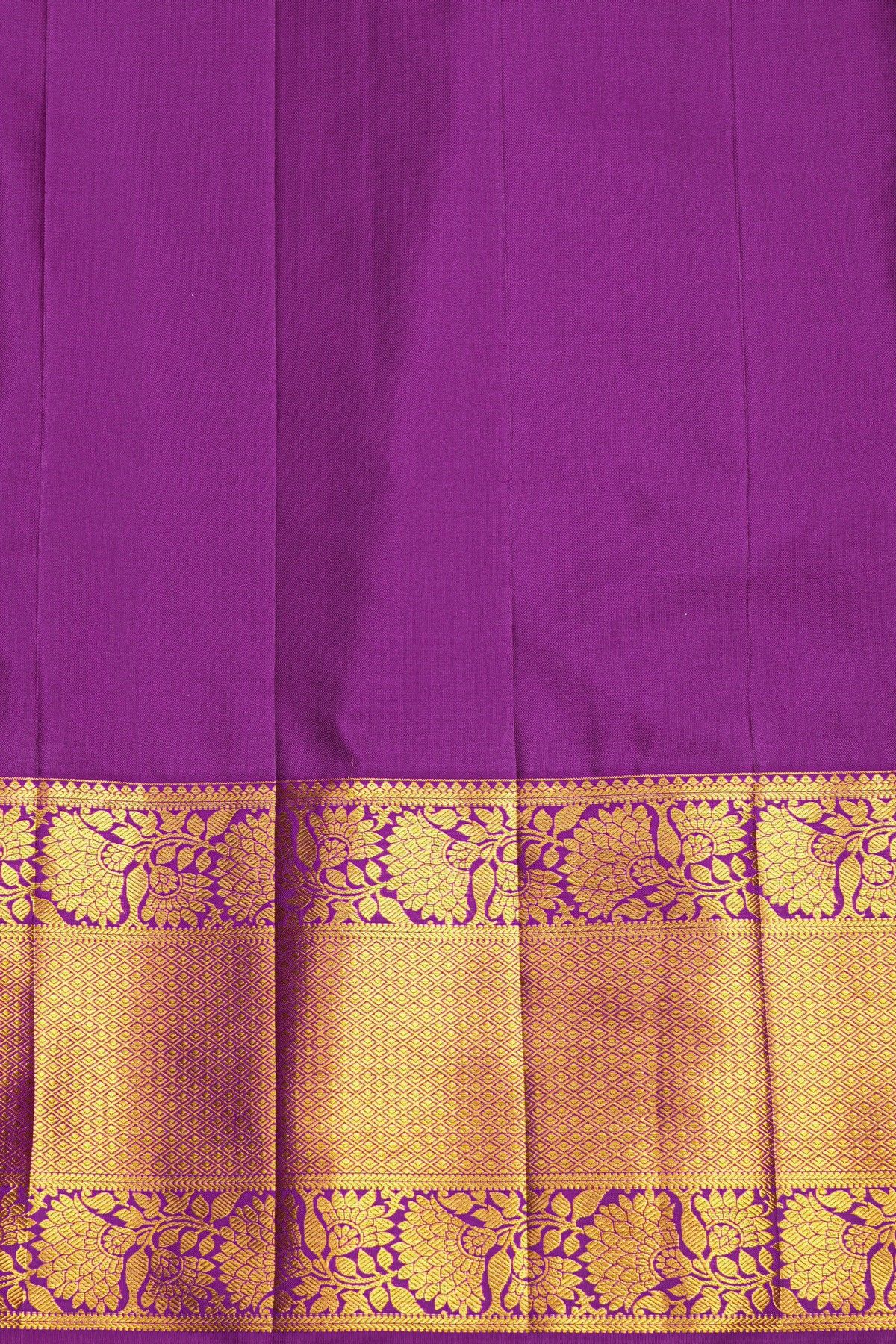 Kancheepuram Silk Mustard Saree