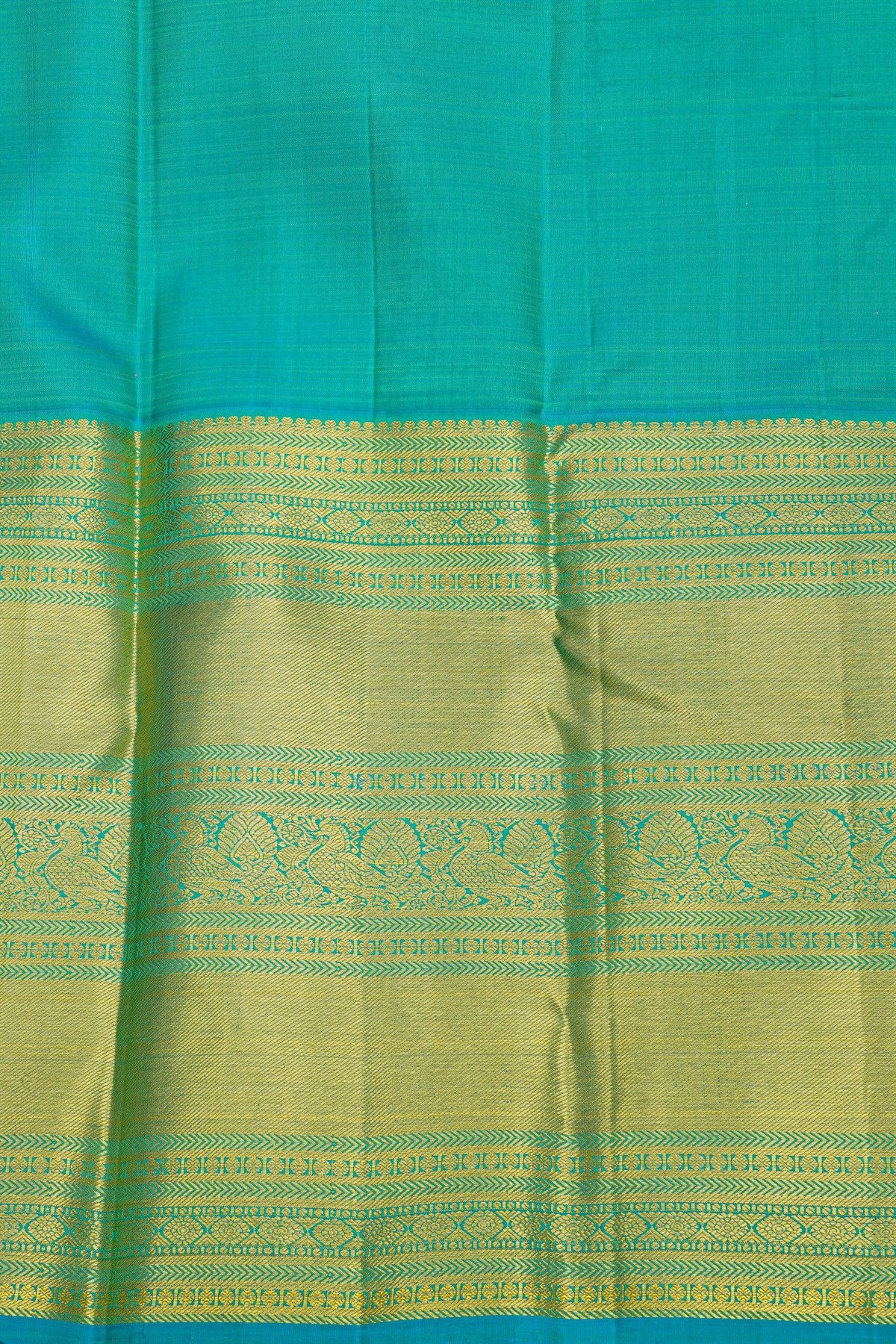 Kancheepuram Silk Parrot Green Saree