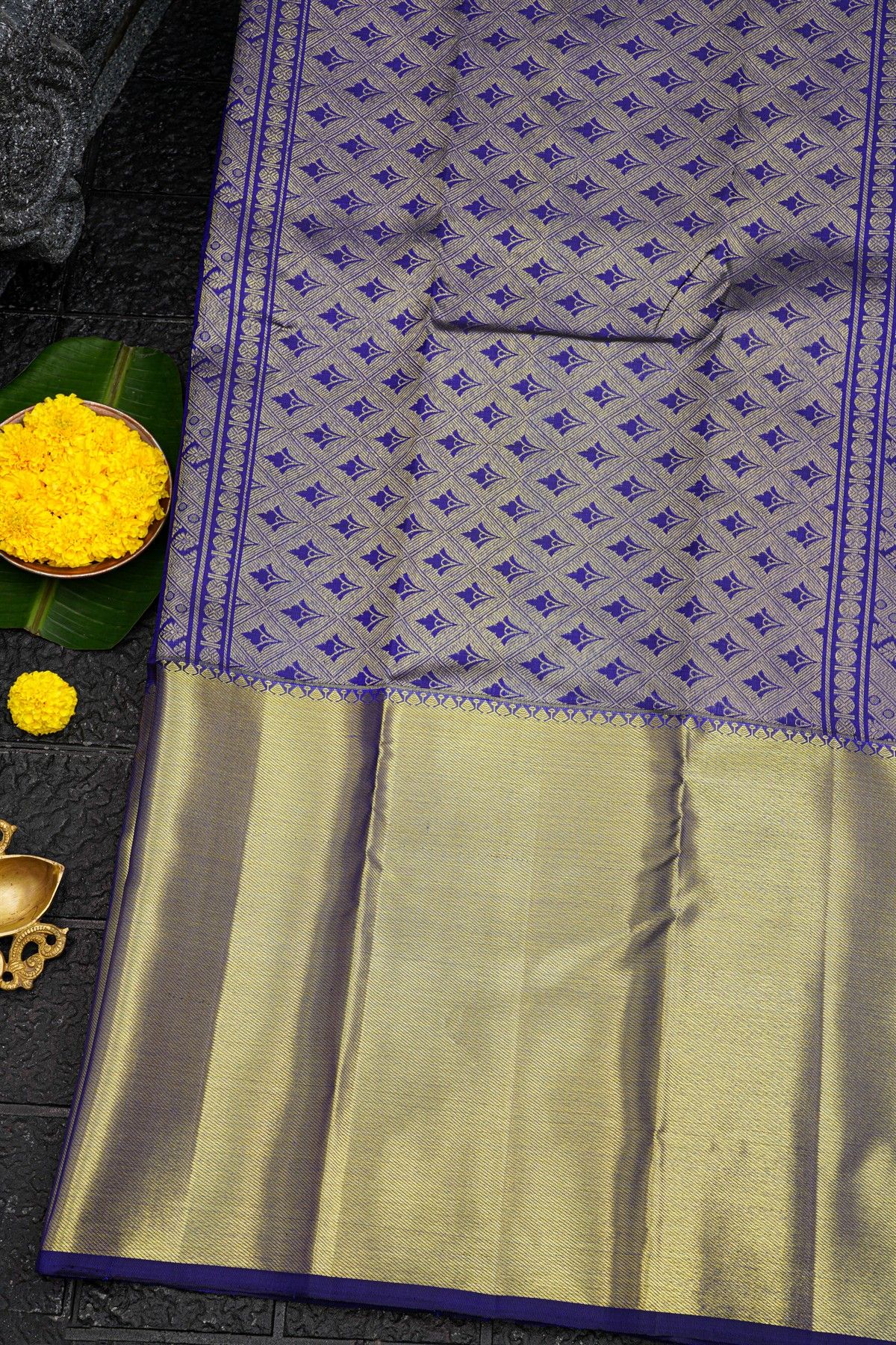 Kancheepuram Silk Royal Blue Saree