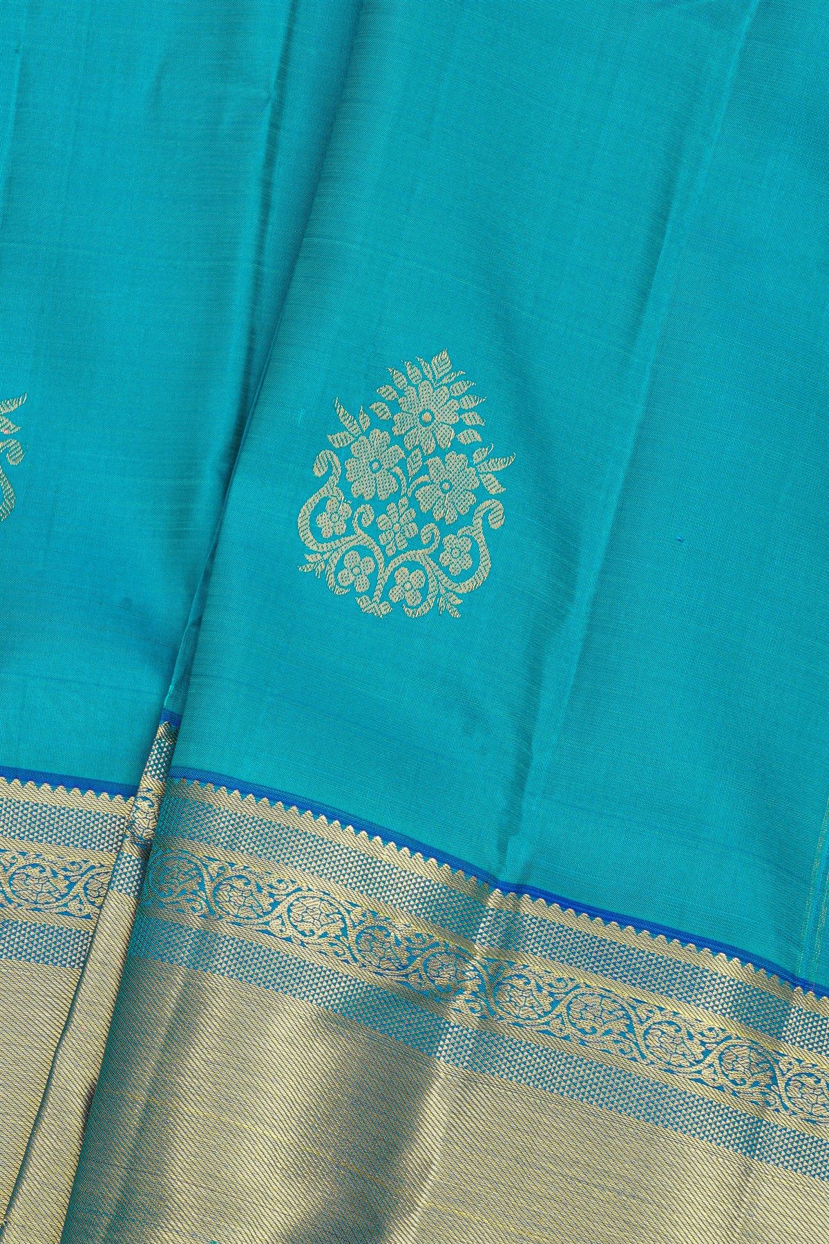 Kancheepuram Silk Sky Blue Saree