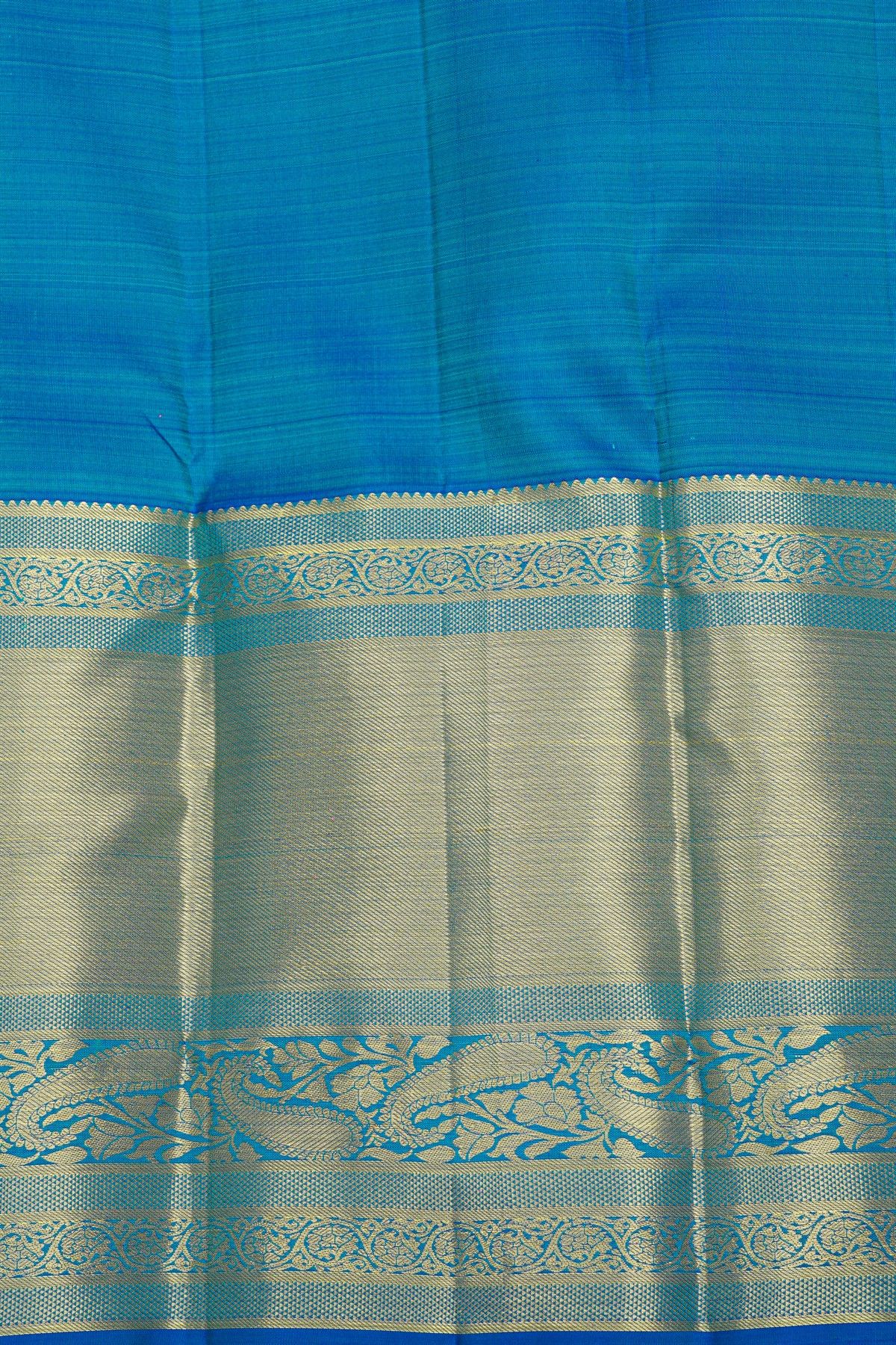 Kancheepuram Silk Sky Blue Saree