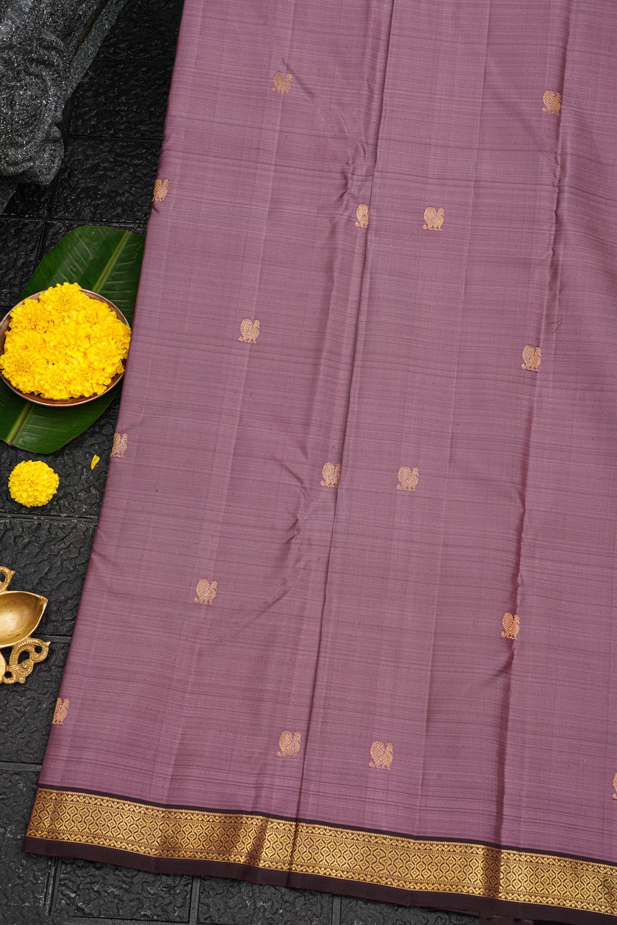 Kancheepuram Silk Lilac Saree