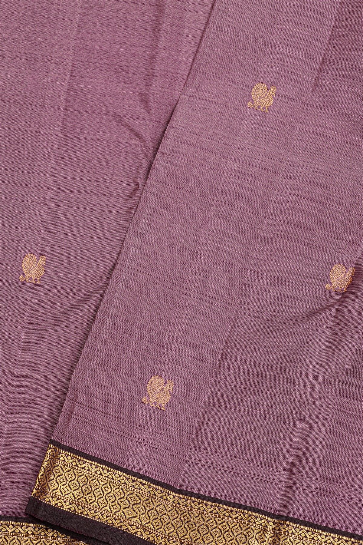 Kancheepuram Silk Lilac Saree