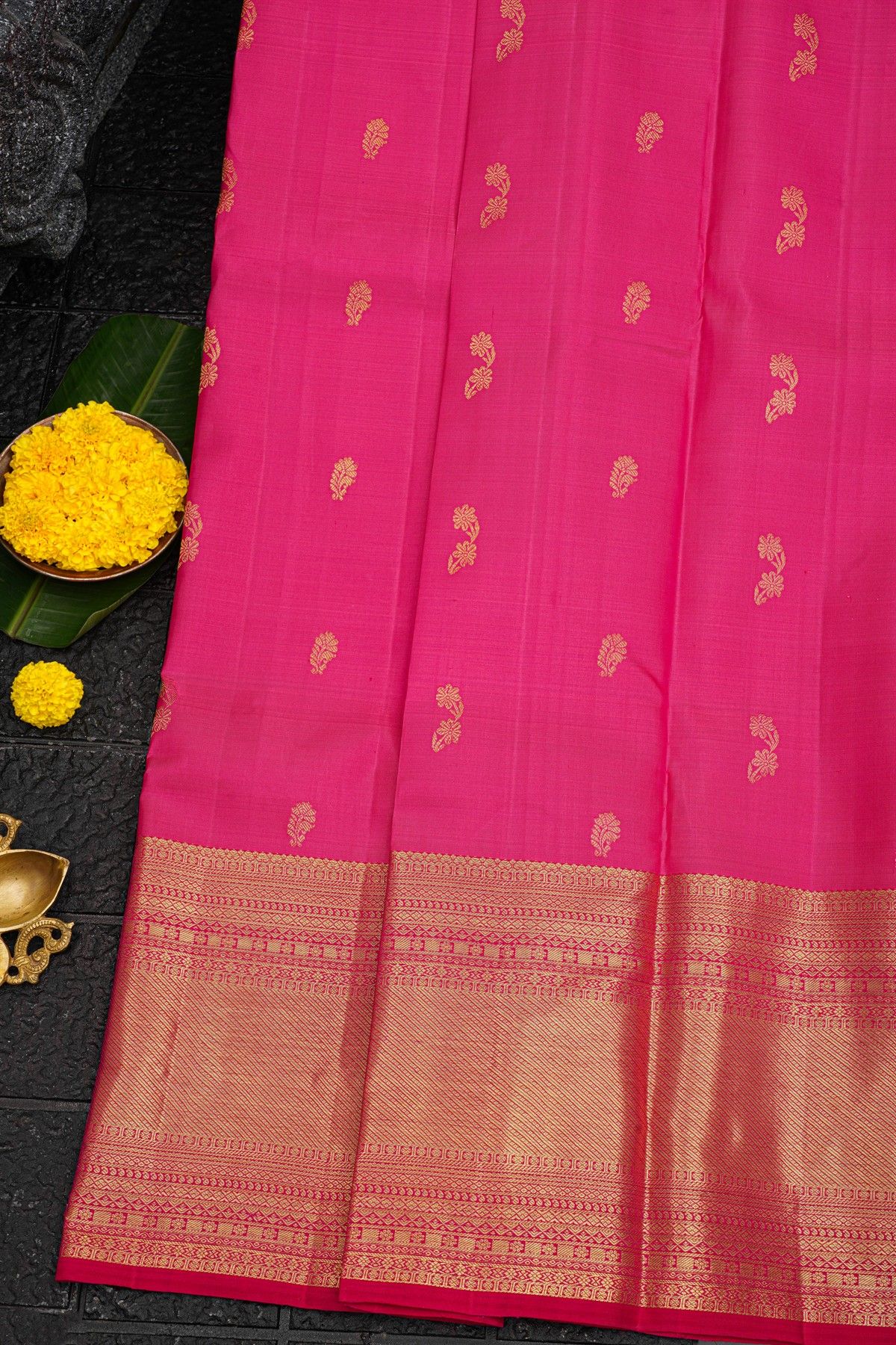 Kancheepuram Silk Pink Saree