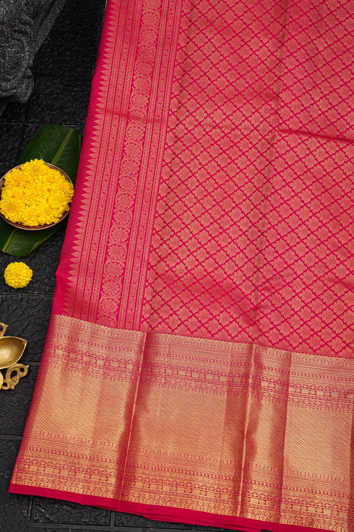 Kancheepuram Silk Pink Saree