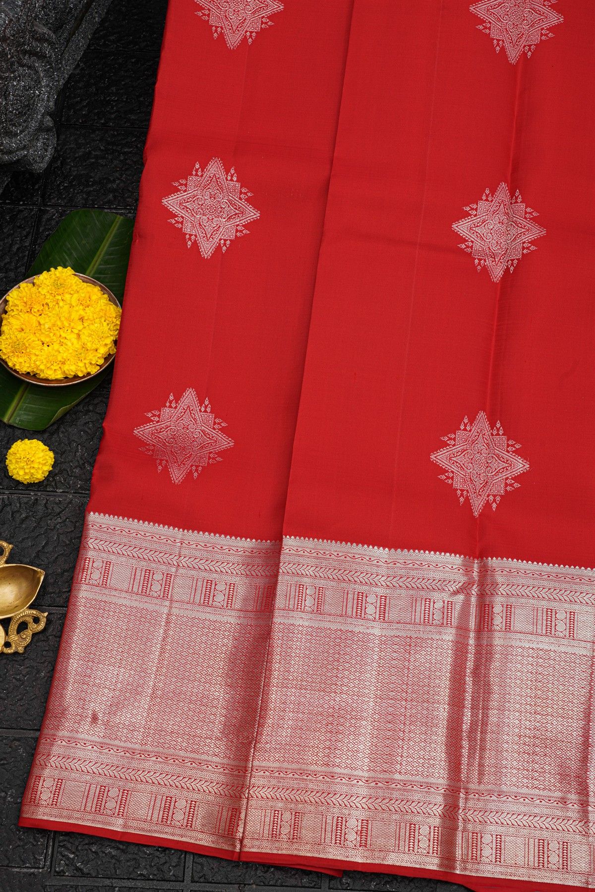 Kancheepuram Silk Red Saree