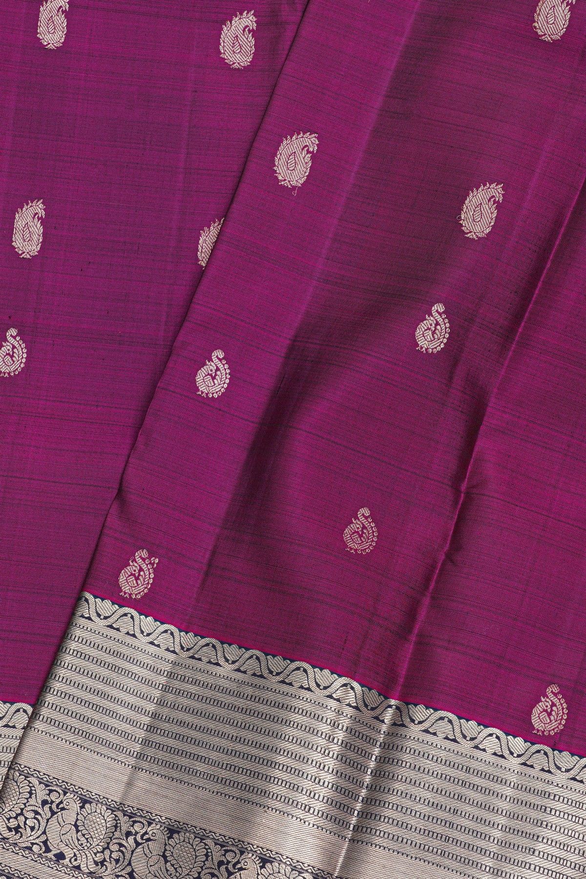 Kancheepuram Silk Wine Saree