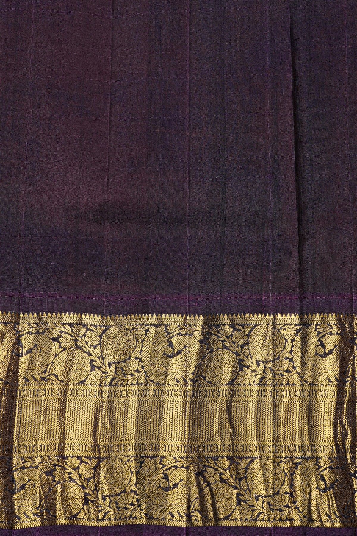 Kancheepuram Eco Print Silk Pink Saree