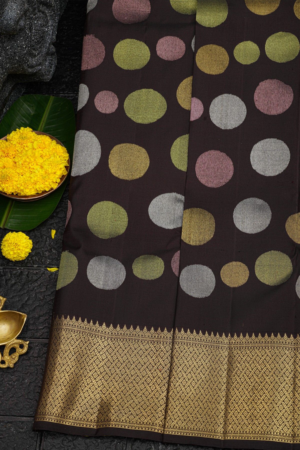 Kancheepuram Silk Black Saree