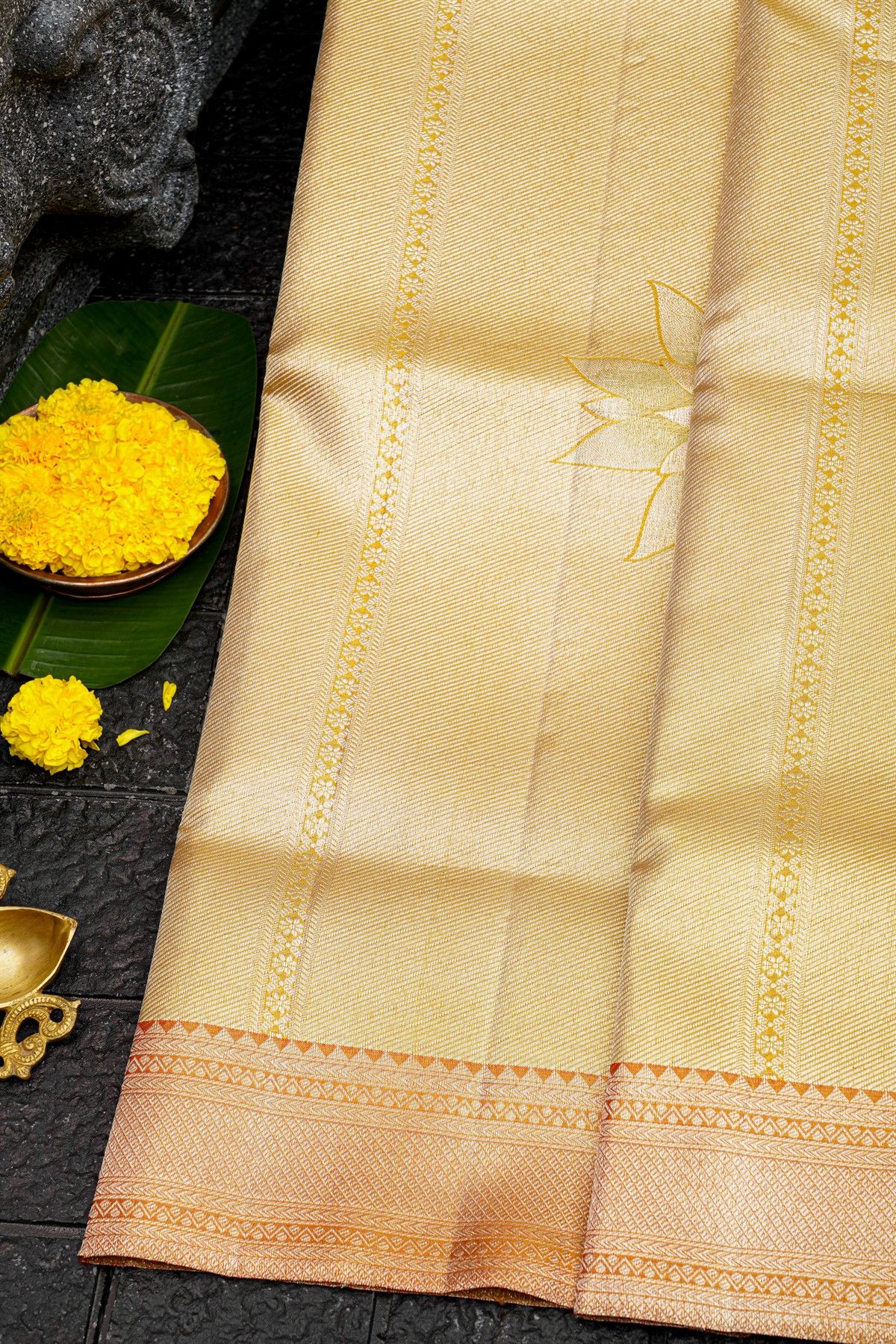 Kancheepuram Silk Gold Saree