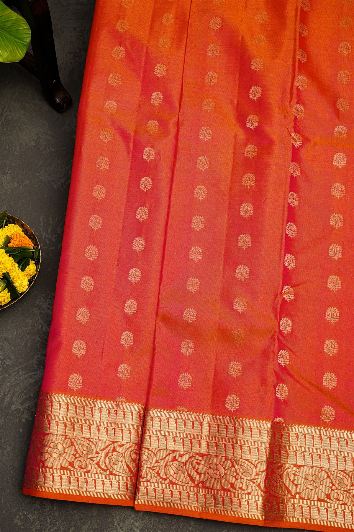 Kancheepuram Silk Dual Colour Saree