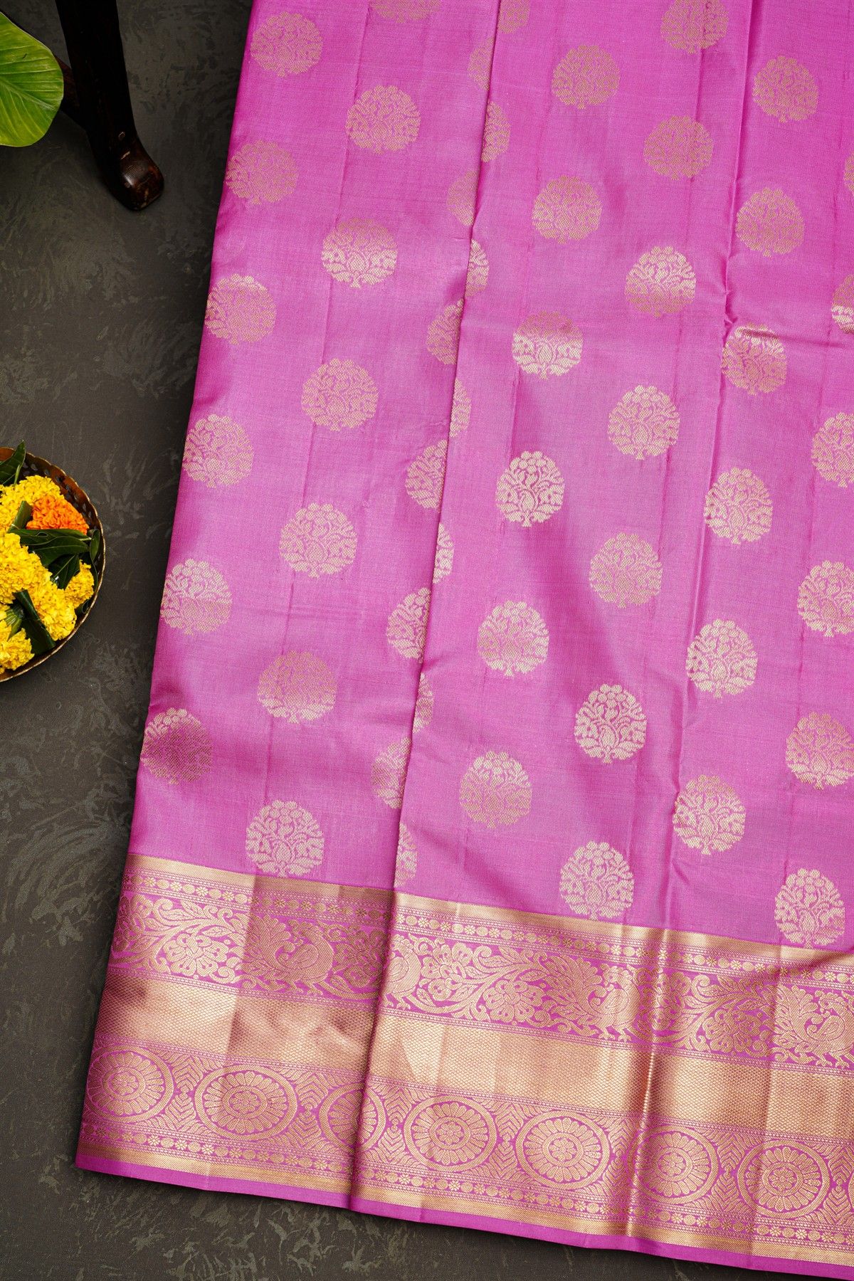 Kancheepuram Silk Pink Saree