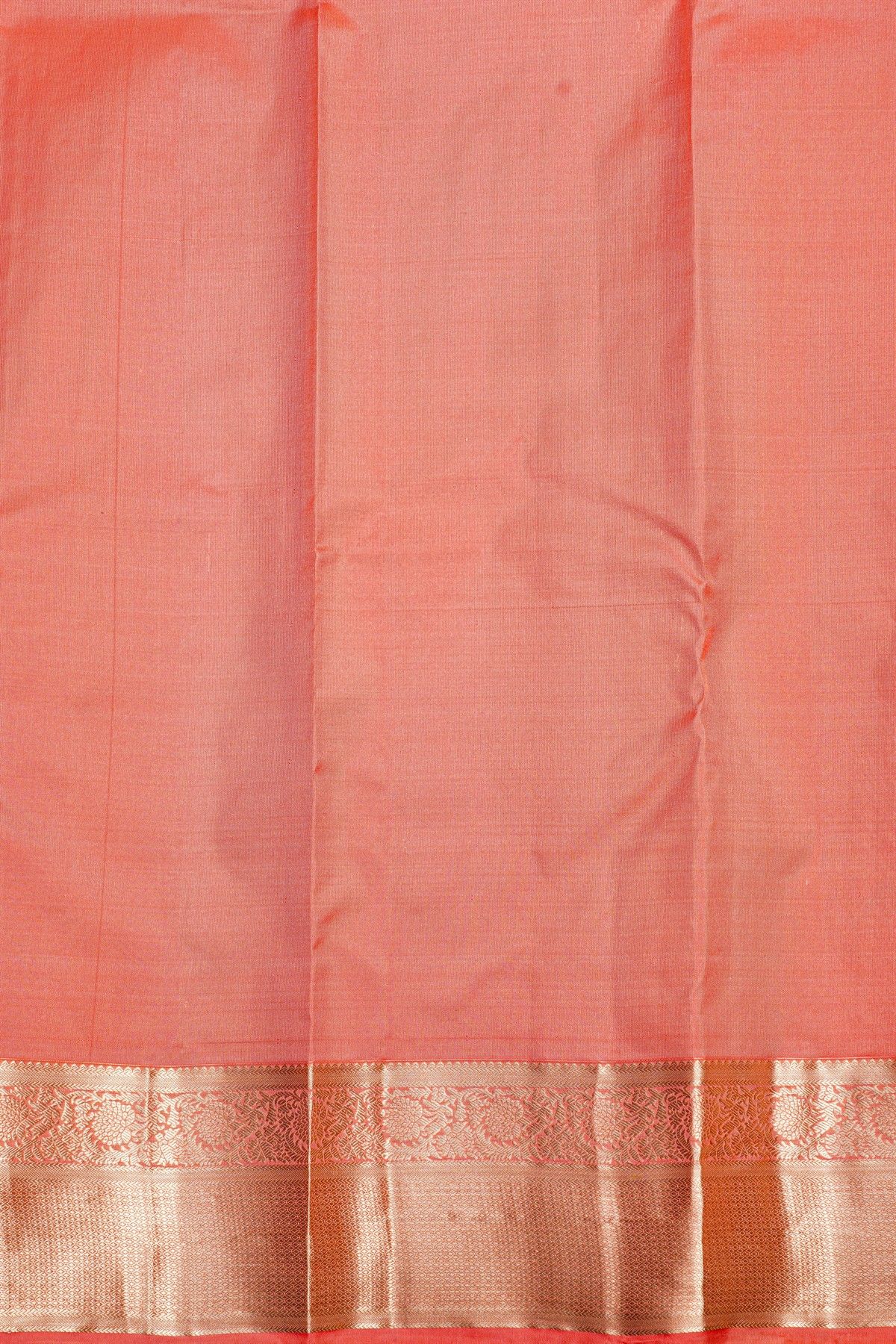 Kancheepuram Silk Peach Saree