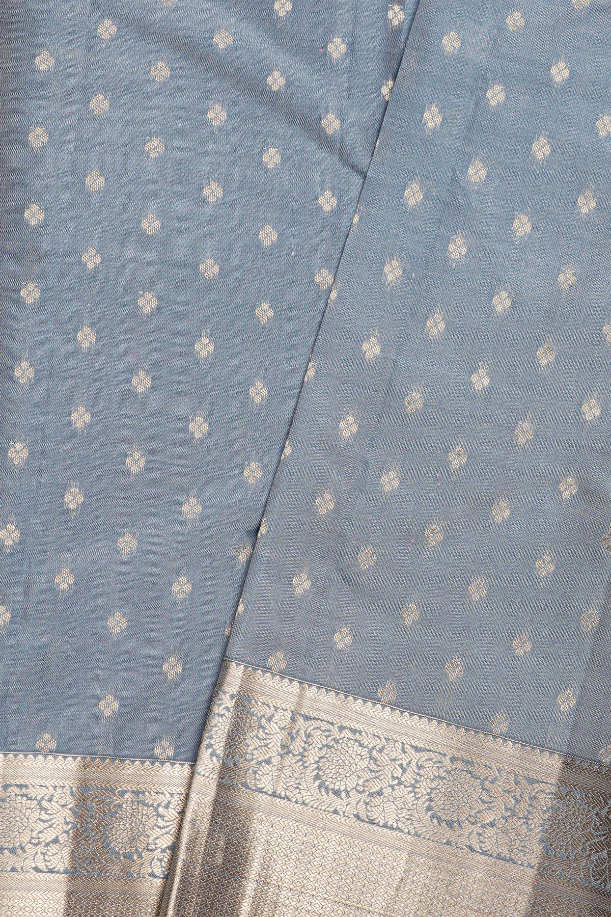 Kancheepuram Silk Grey Saree