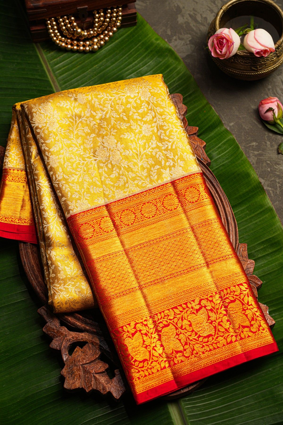 Kancheepuram Silk Gold Saree