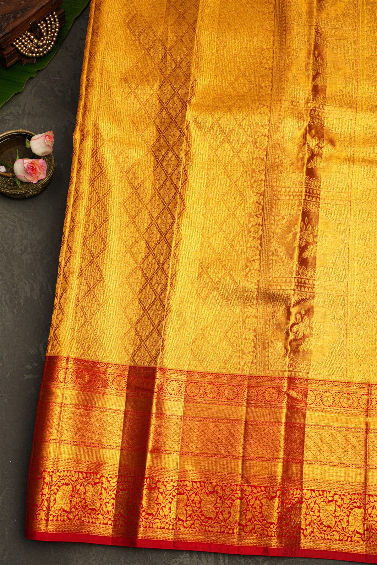 Kancheepuram Silk Gold Saree
