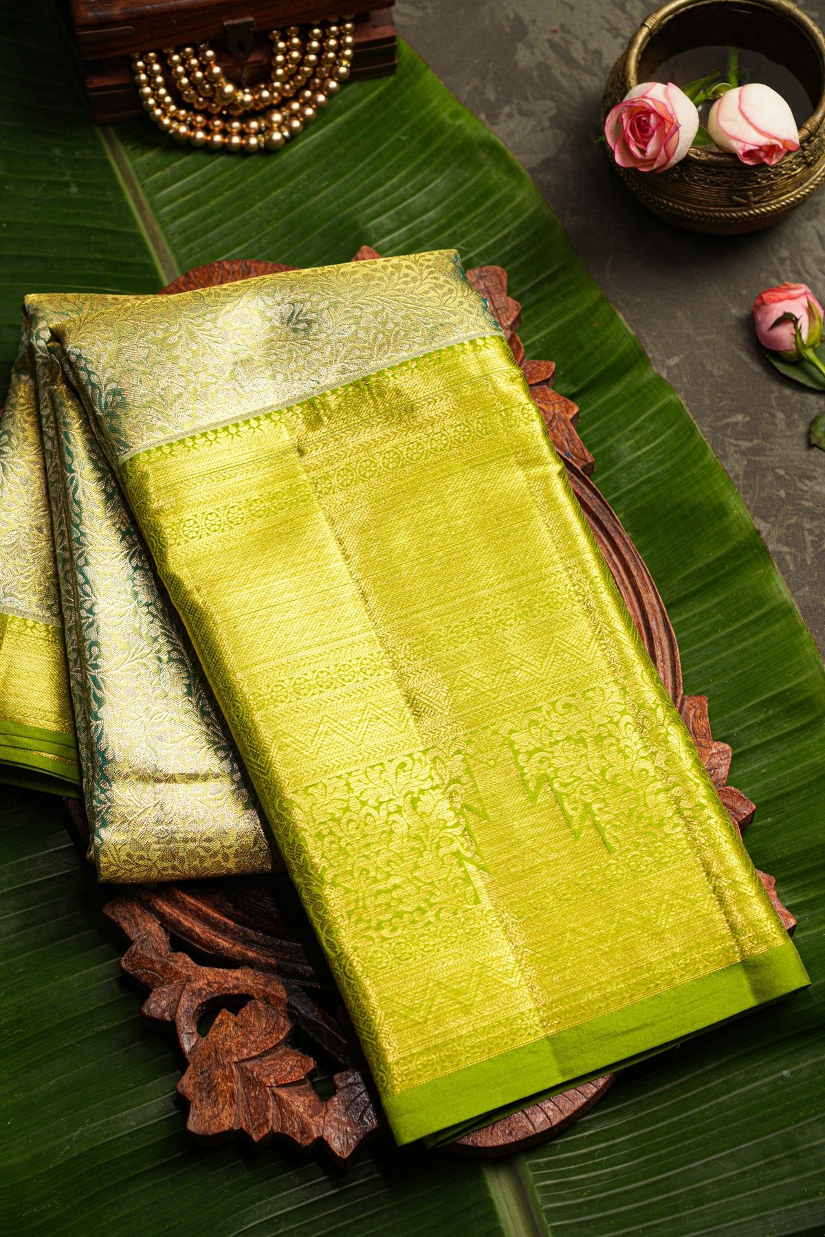 Kancheepuram Silk Dual Colour Saree