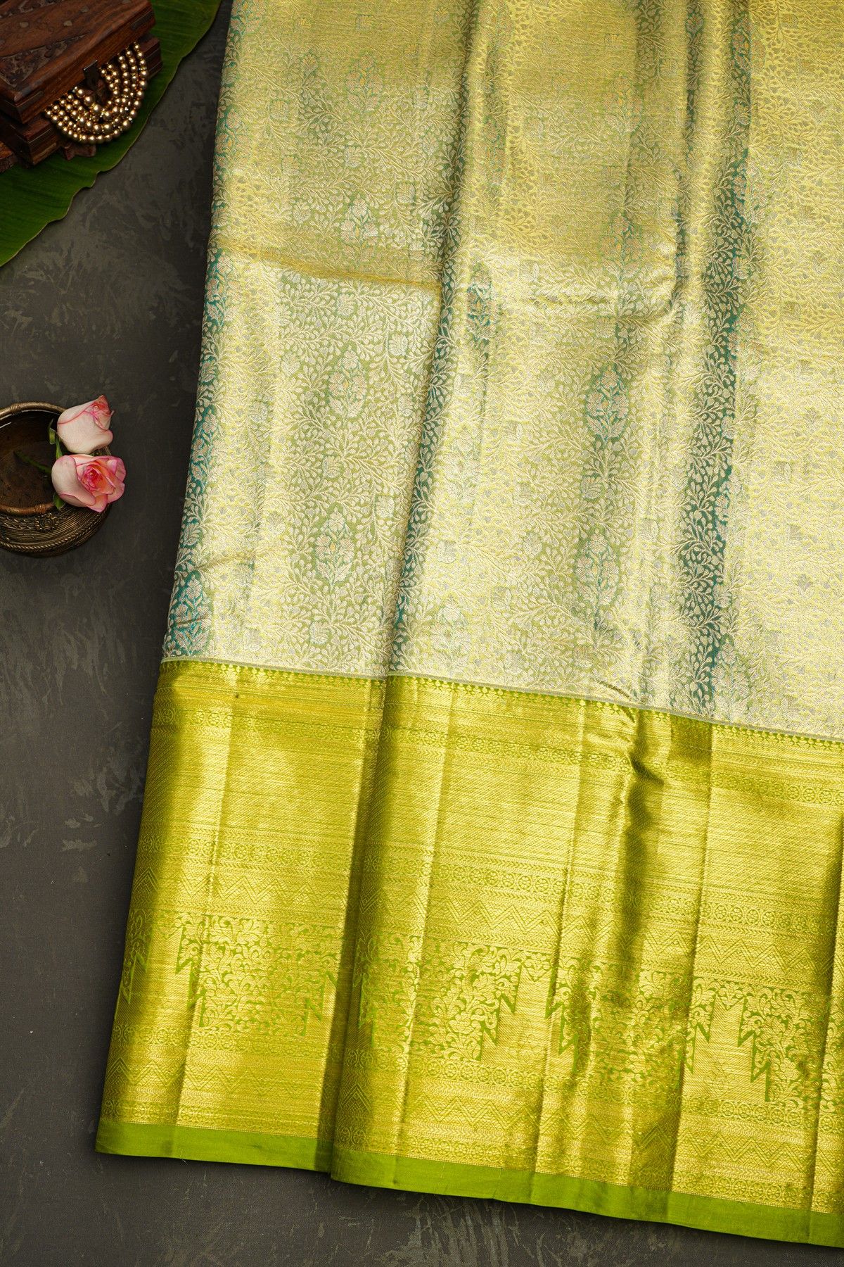 Kancheepuram Silk Dual Colour Saree