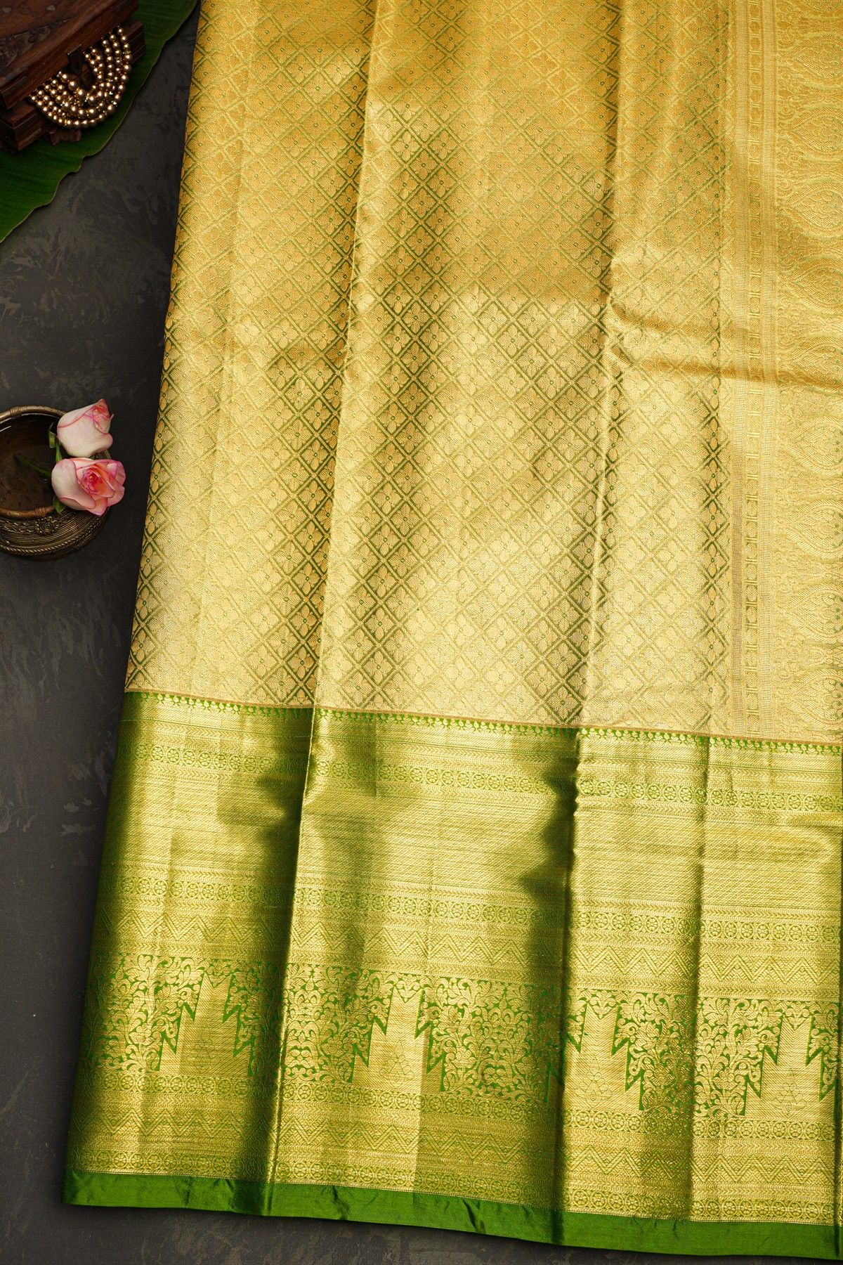 Kancheepuram Silk Dual Colour Saree