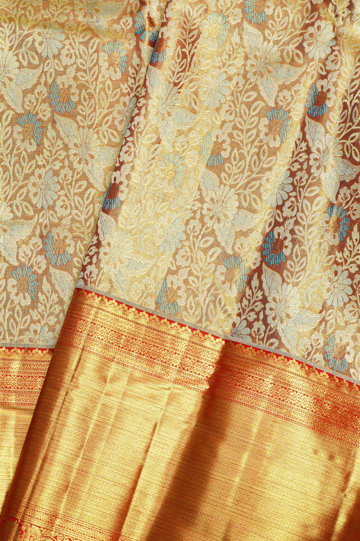 Kancheepuram Silk Dual Colour Saree