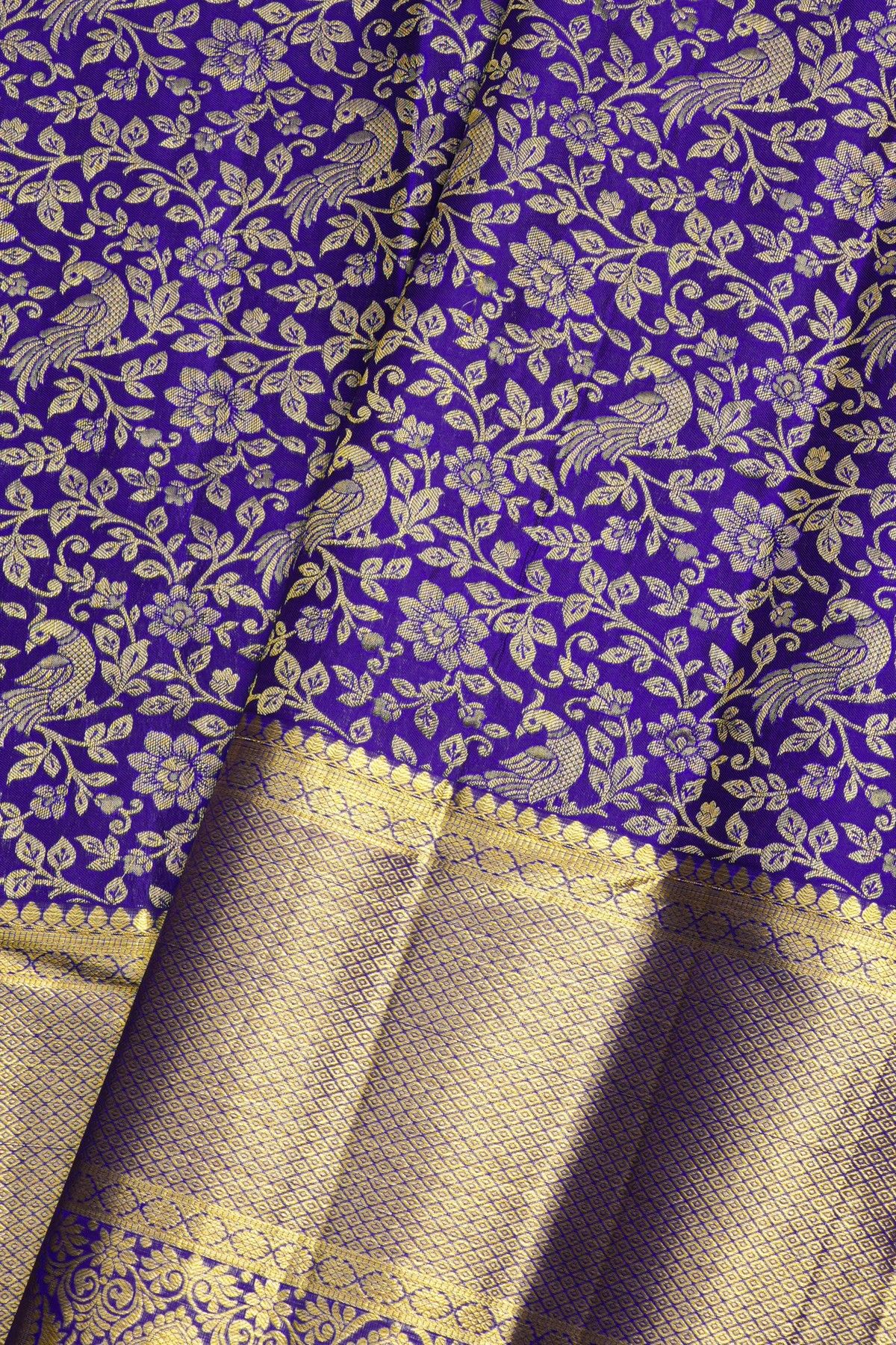 Kancheepuram Silk Royal Blue Saree