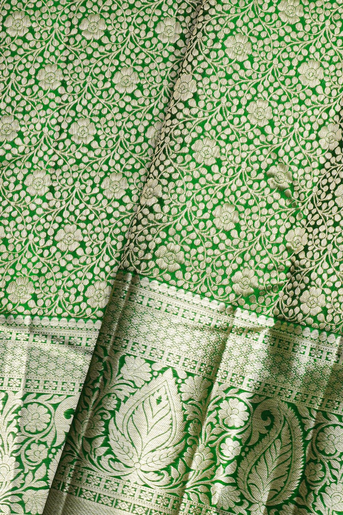 Kancheepuram Silk Green Saree