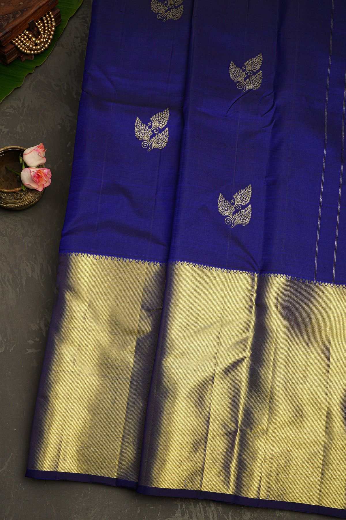 Kancheepuram Silk Royal Blue Saree
