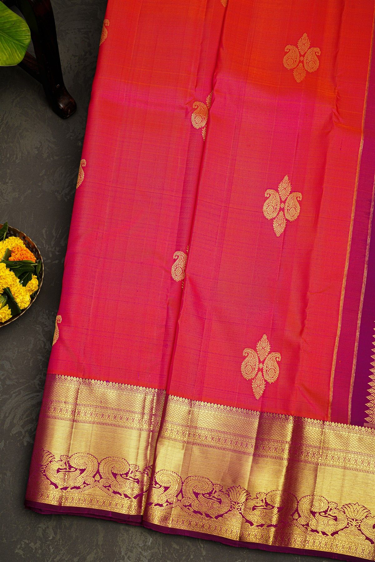 Kancheepuram Silk Pink Saree