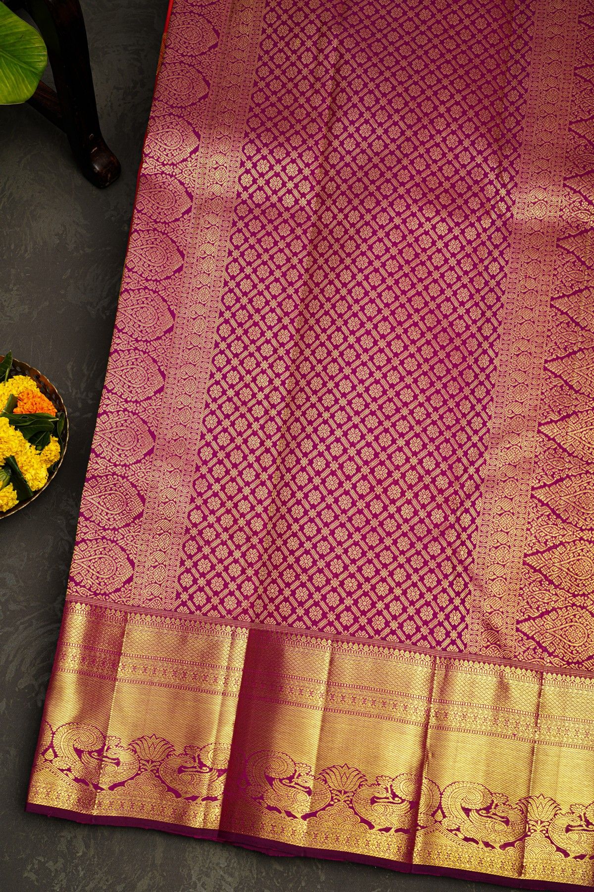 Kancheepuram Silk Pink Saree