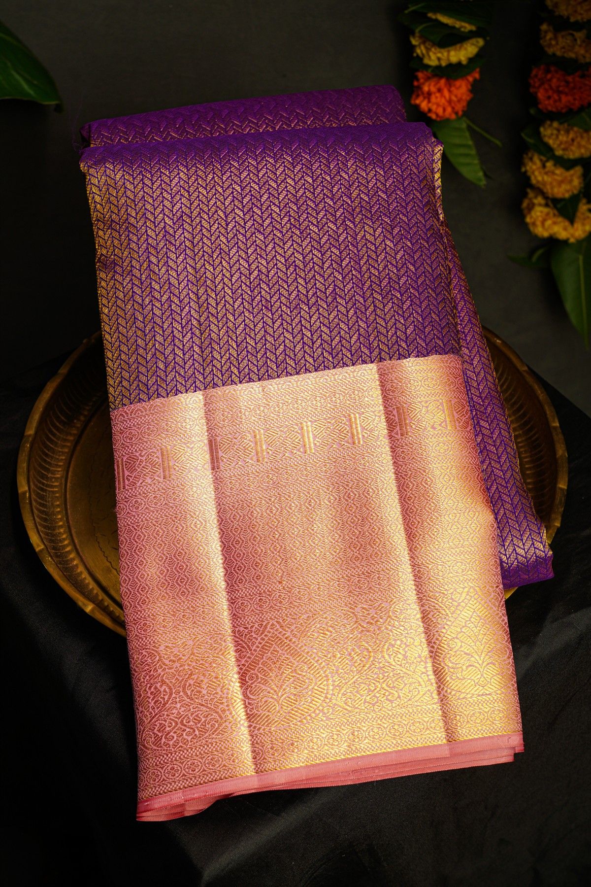 Kancheepuram Silk Royal Blue Saree