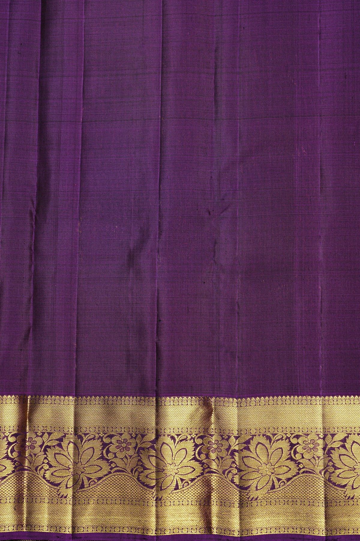 Kancheepuram Silk Navy Blue Saree
