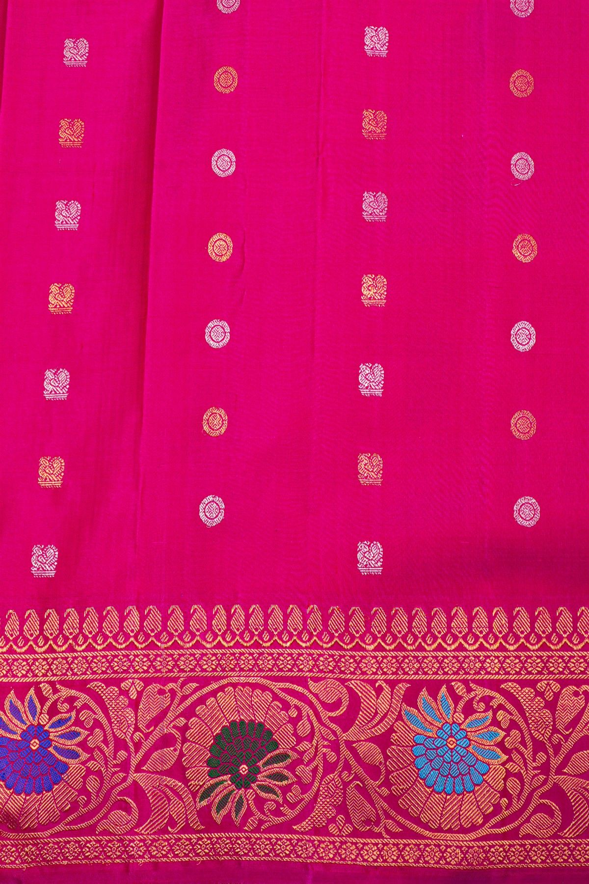 Gadwal Silk Orange Saree
