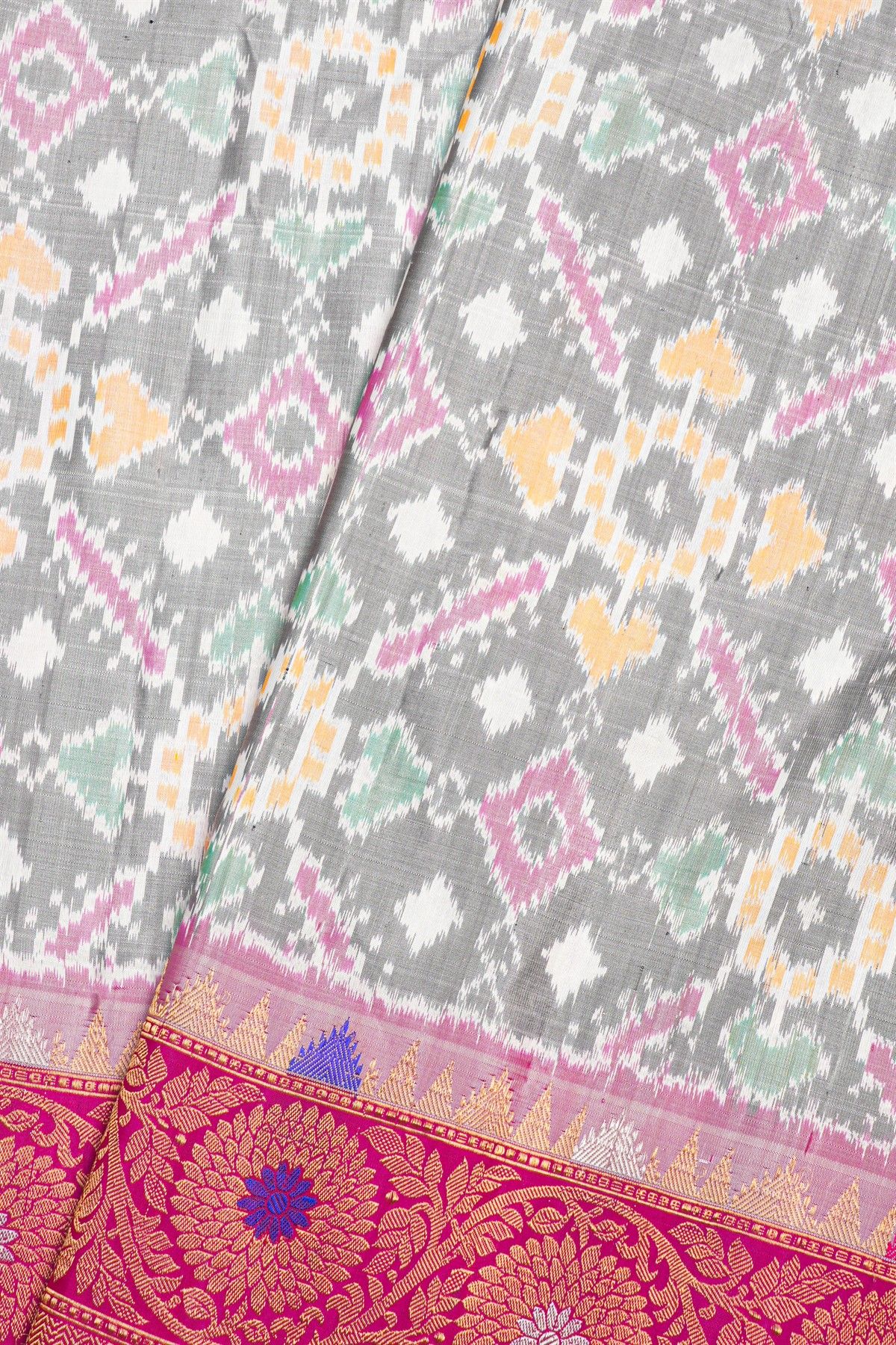 Gadwal Silk Dual Colour Saree