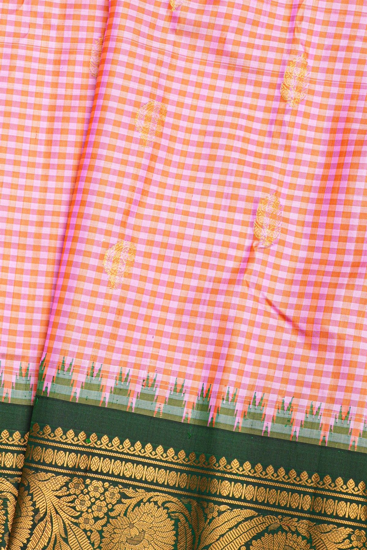Gadwal Silk Multicolour Saree