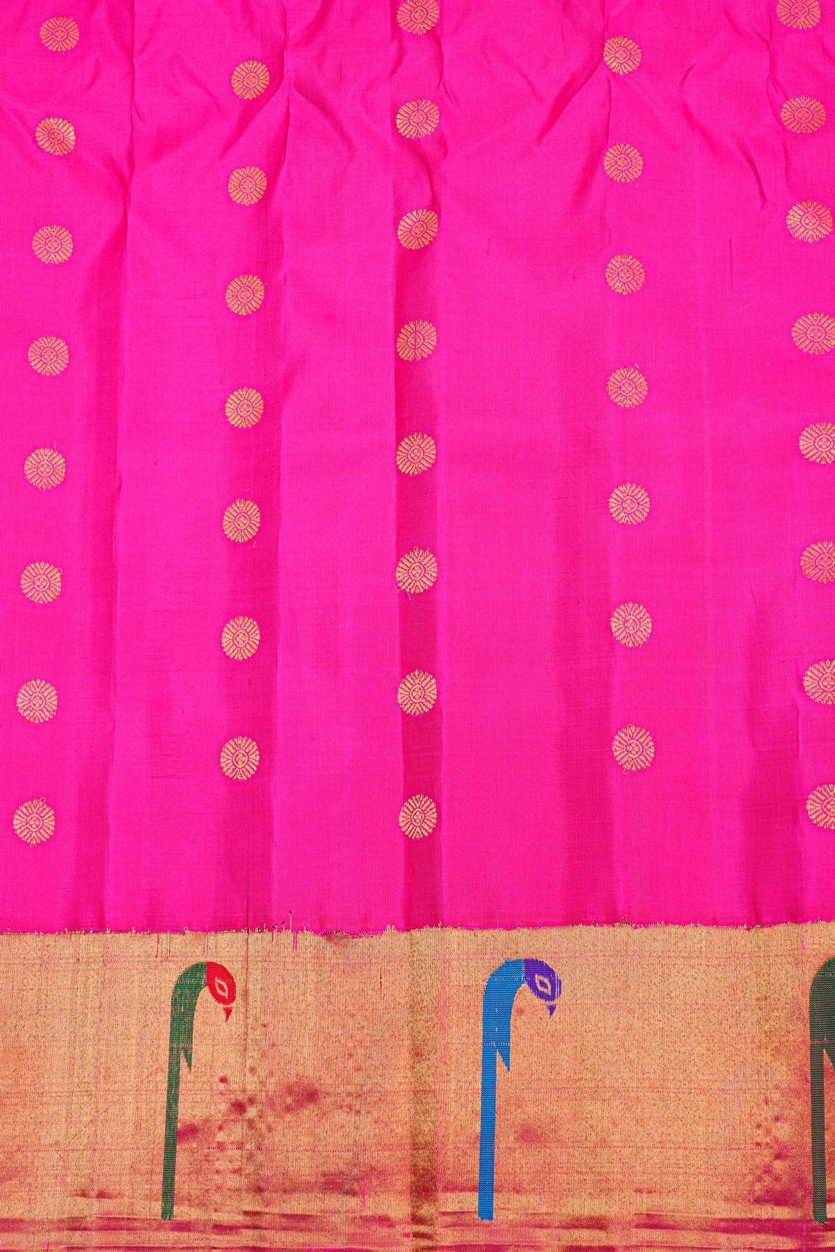 Gadwal Silk Rama Green Saree