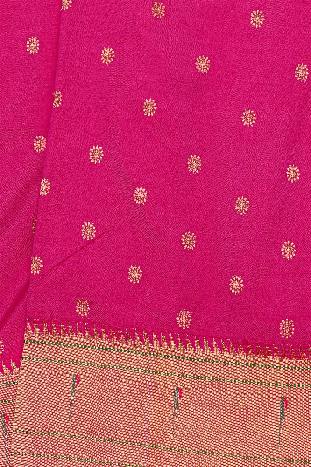 Paithani Weaving Silk Magenta Saree