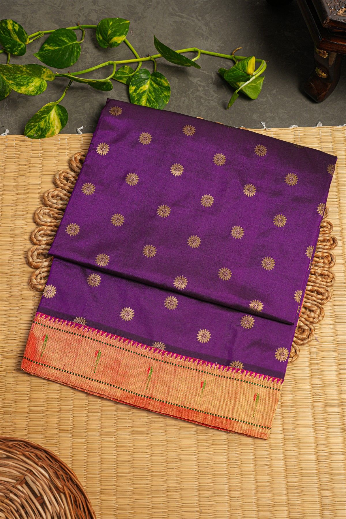 Paithani Silk Purple Saree